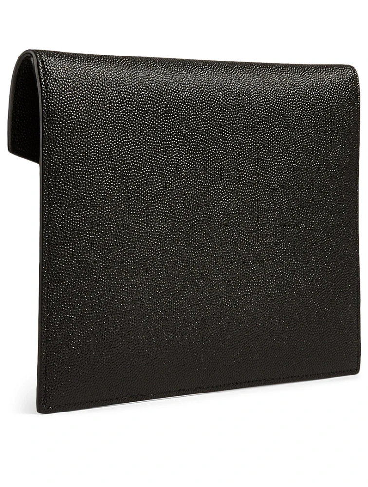 Small YSL Monogram Leather Envelope Pouch