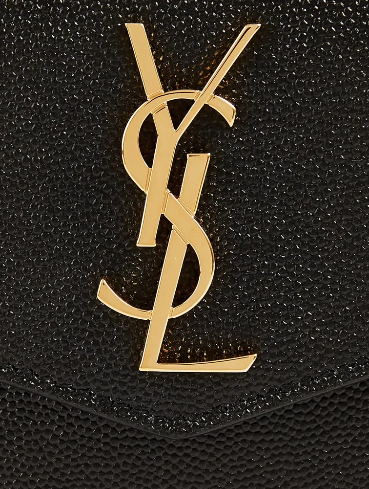 Small YSL Monogram Leather Envelope Pouch