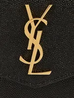 Small YSL Monogram Leather Envelope Pouch