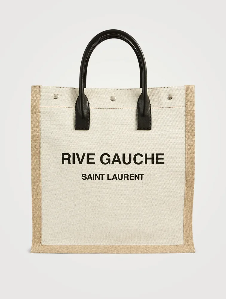 Rive Gauche Linen Canvas Tote Bag
