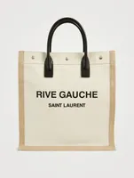 Rive Gauche Linen Canvas Tote Bag