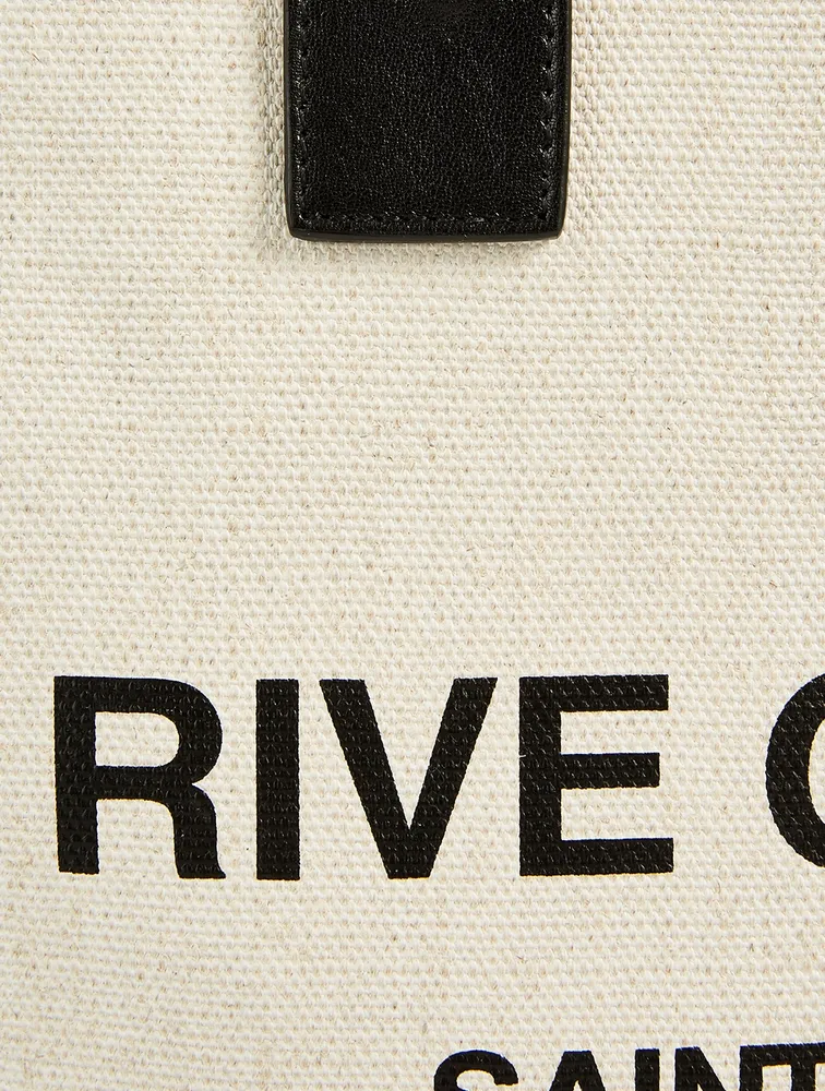 Rive Gauche Linen Canvas Tote Bag