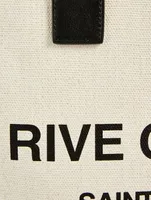 Rive Gauche Linen Canvas Tote Bag
