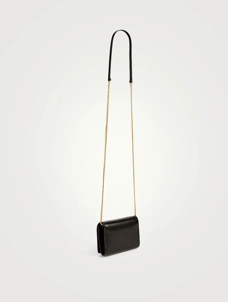 YSL Monogram Leather Card Holder Chain Bag