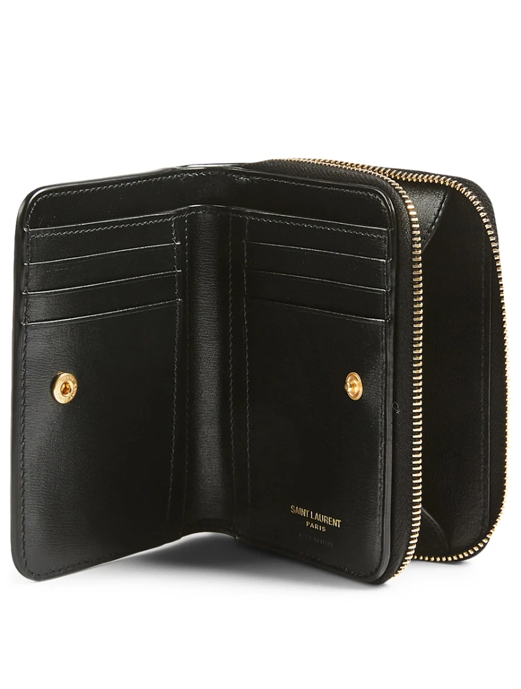 Tiny YSL Monogram Leather Compact Wallet