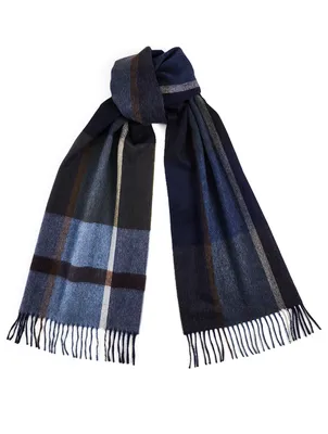 Vale Lambert Lambswool And Cashmere Scarf In Plaid