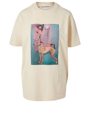 Cotton T-Shirt With Painting