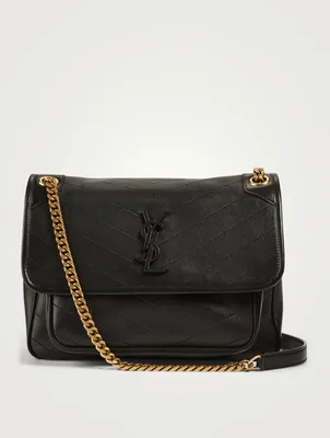 Medium Niki YSL Monogram Leather Satchel Bag