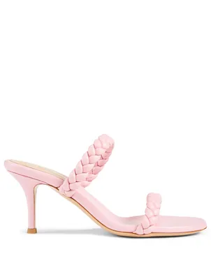 Marley 70 Braided Leather Heeled Sandals
