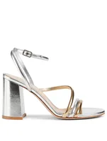 Bekah 85 Metallic Leather Heeled Sandals