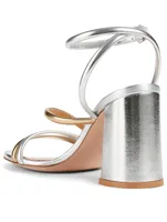 Bekah 85 Metallic Leather Heeled Sandals