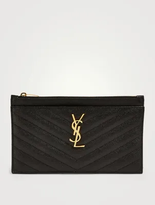 YSL Monogram Leather Pouch