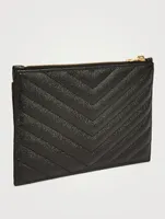 YSL Monogram Leather Pouch