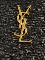 YSL Monogram Leather Pouch