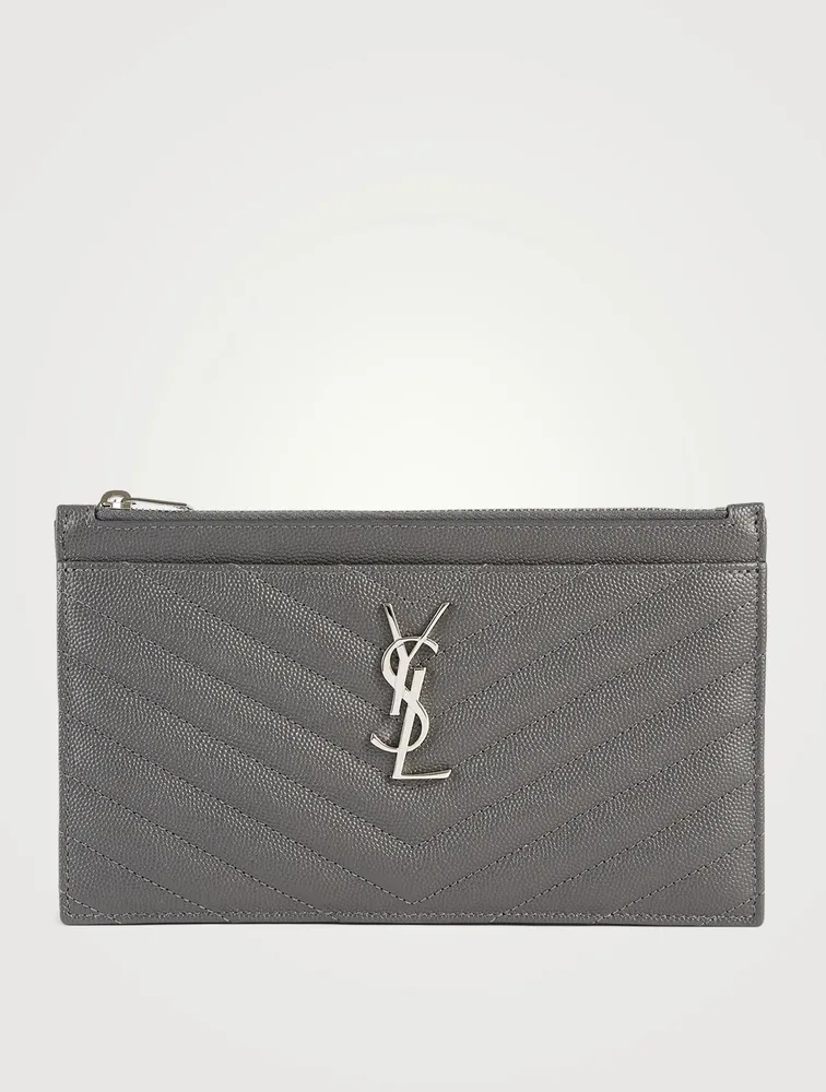 Large YSL Monogram Leather Pouch