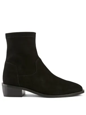 Fallan Suede Heeled Ankle Boots