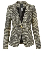 Patch Pocket Duchess Blazer Glencheck Print