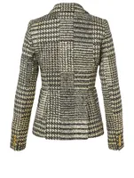 Patch Pocket Duchess Blazer Glencheck Print