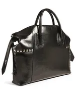 Medium Antigona Soft Leather Bag With Studs