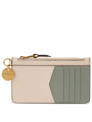 GV3 Zipped Leather Card Holder