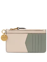 GV3 Zipped Leather Card Holder