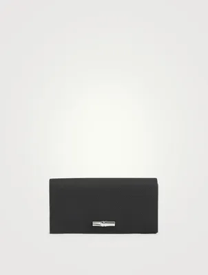 Roseau Leather Long Continental Wallet