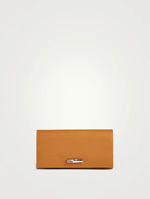 Roseau Long Leather Continental Wallet