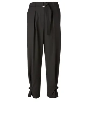 Tapered Track Pants With Belt