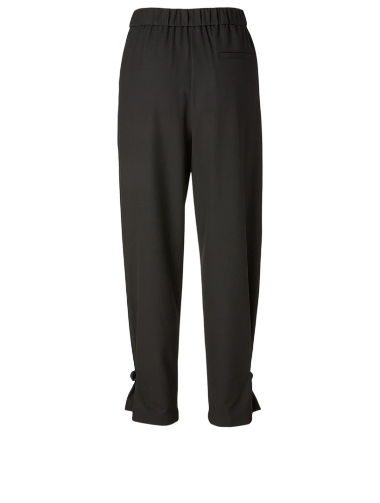 Tapered Track Pants With Belt