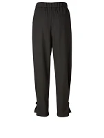 Tapered Track Pants With Belt