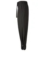 Tapered Track Pants With Belt