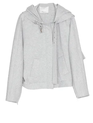 Hooded Jacket With Buckle Strap