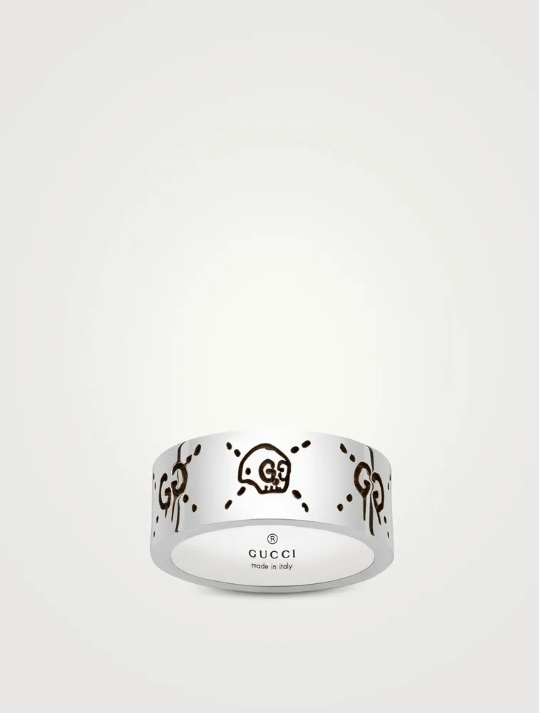 Gucci Ghost Sterling Silver Ring