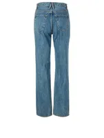 London High-Waisted Straight Jeans