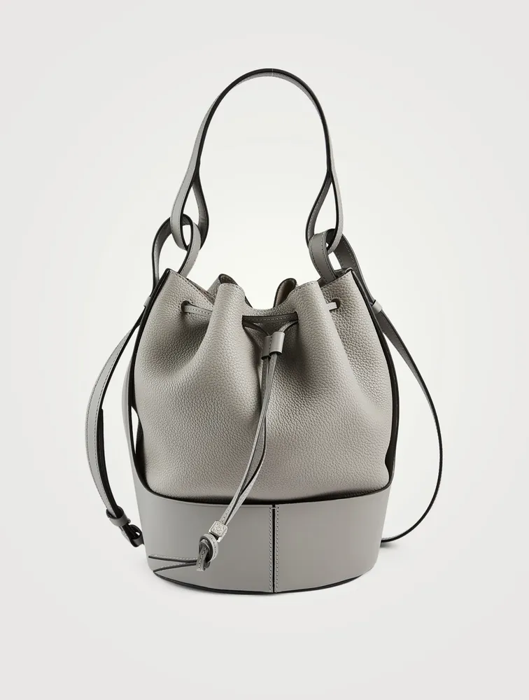 Balloon Leather Bucket Bag