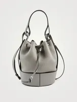 Balloon Leather Bucket Bag