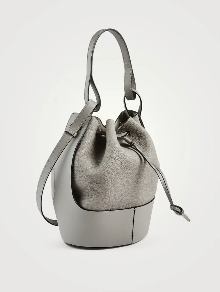 Balloon Leather Bucket Bag