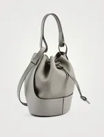 Balloon Leather Bucket Bag