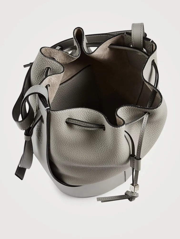 Balloon Leather Bucket Bag