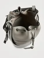Balloon Leather Bucket Bag