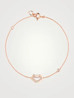 Petite Yu Yi 18K Rose Gold Bracelet With Diamonds
