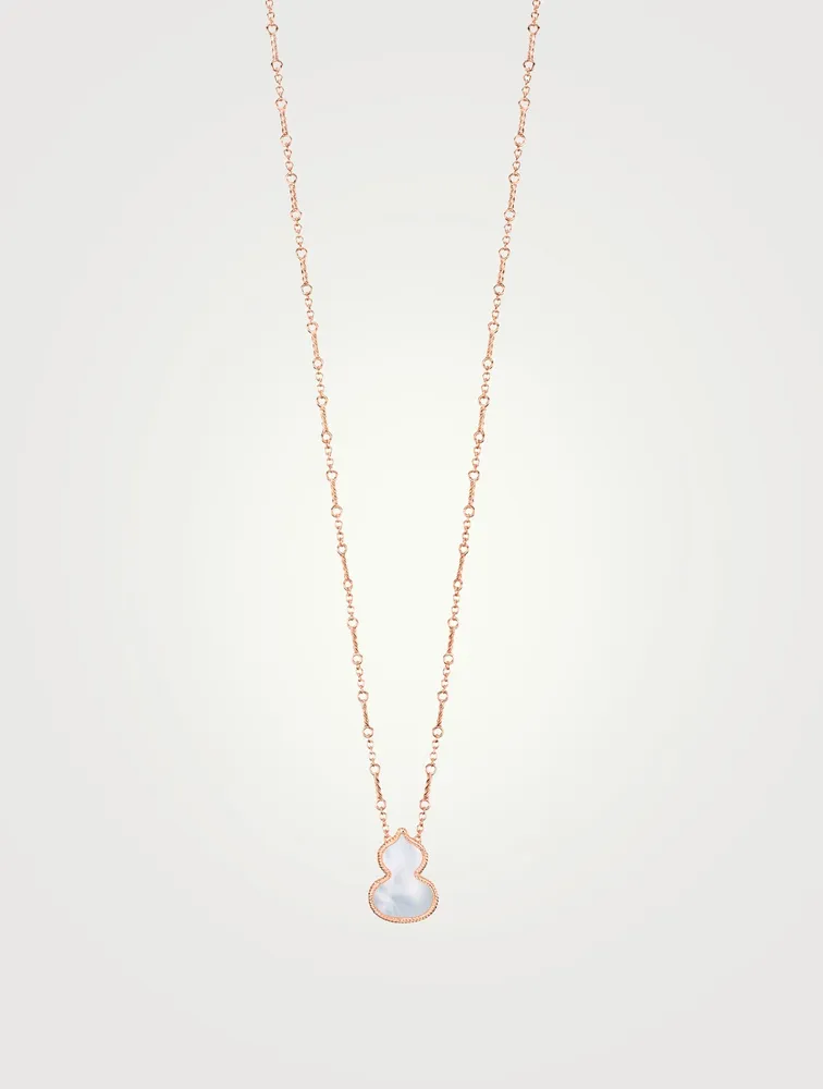 Wulu 18K Rose Gold Necklace With Mother-Of-Pearl