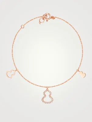 Petite Wulu 18K Rose Gold Bracelet With Diamonds