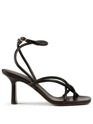 Alkes Leather Heeled Sandals
