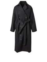 Terlago Wool-Blend Trench Coat