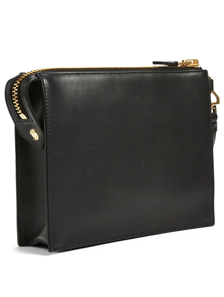 Leather Portfolio Pouch Bag