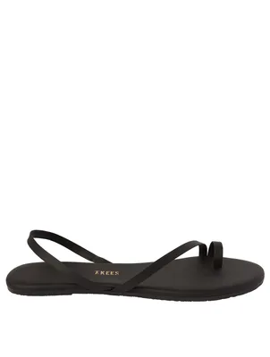 LC Leather Slingback Sandals