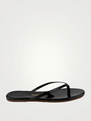 Lily Patent Leather Thong Sandals