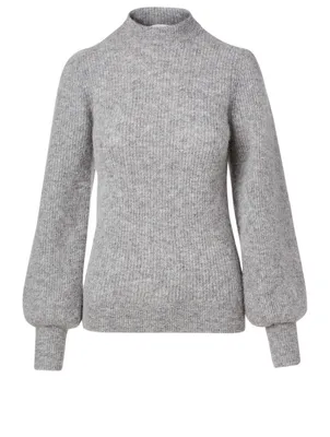 Alpaca And Merino Mockneck Sweater