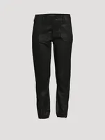 Mayslie Jogger Pants With Luxe Coating